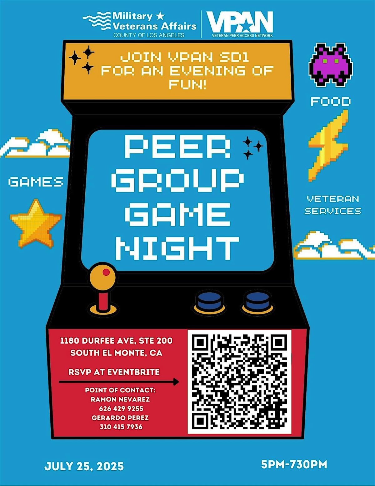 Peer Group Game Night, 25 July | Event in South El Monte | AllEvents