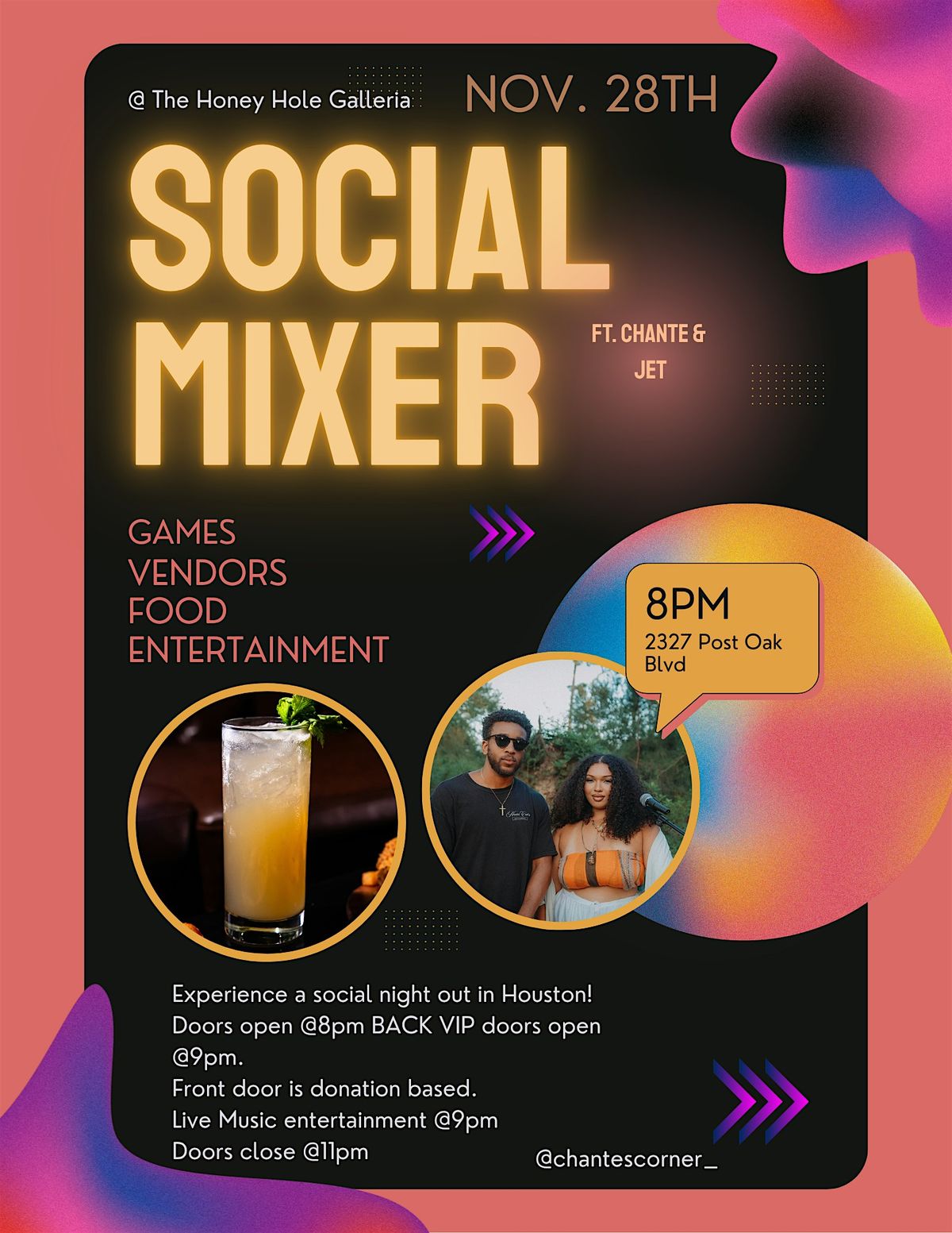 Social Mixer ft. Live Music | Event in Houston | AllEvents