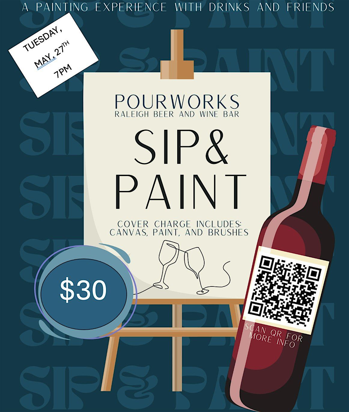 SIP & PAINT!, 27 May | Event in Raleigh | AllEvents