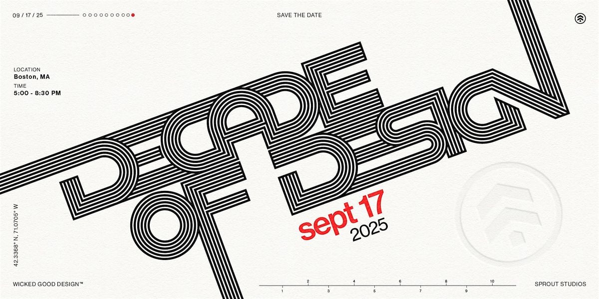 Decade of Design - Sprout Studios' 10th Anniversary, 17 September | Event in Boston | AllEvents