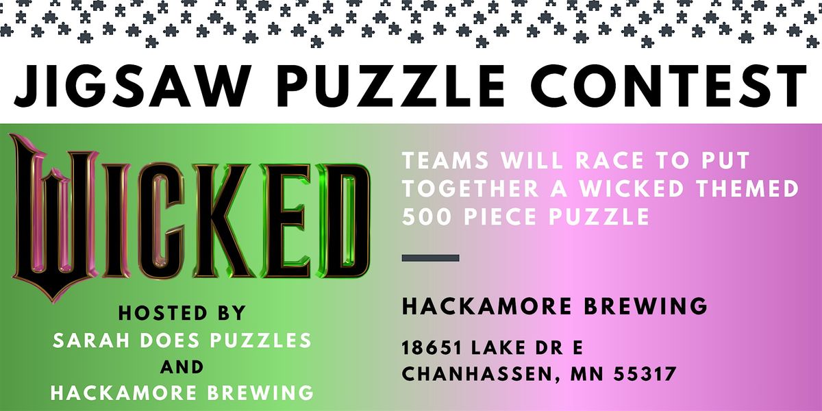 WICKED themed Team  Jigsaw Puzzle Contest at Hackamore- Dec 2025, 18 December | Event in Chanhassen | AllEvents