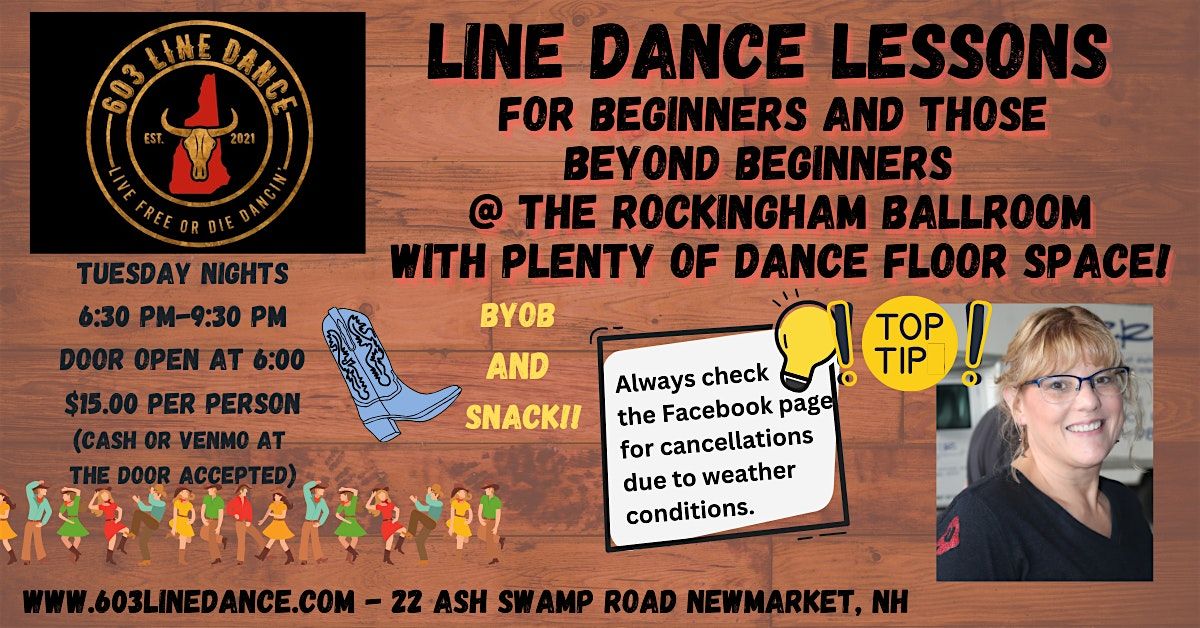 Line Dance Lessons Weekly on Tuesdays by Kim Carpentino of 603 Line Dance | Event in Newmarket | AllEvents