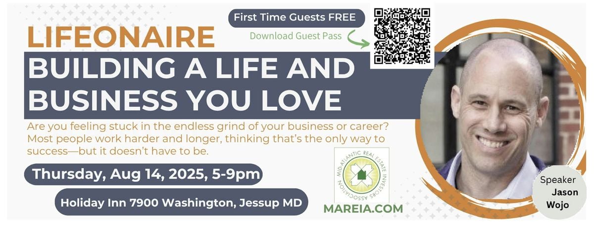 LIFEONAIRE: Make More, Work Less, And Achieve True Success, 14 August | Event in Jessup | AllEvents