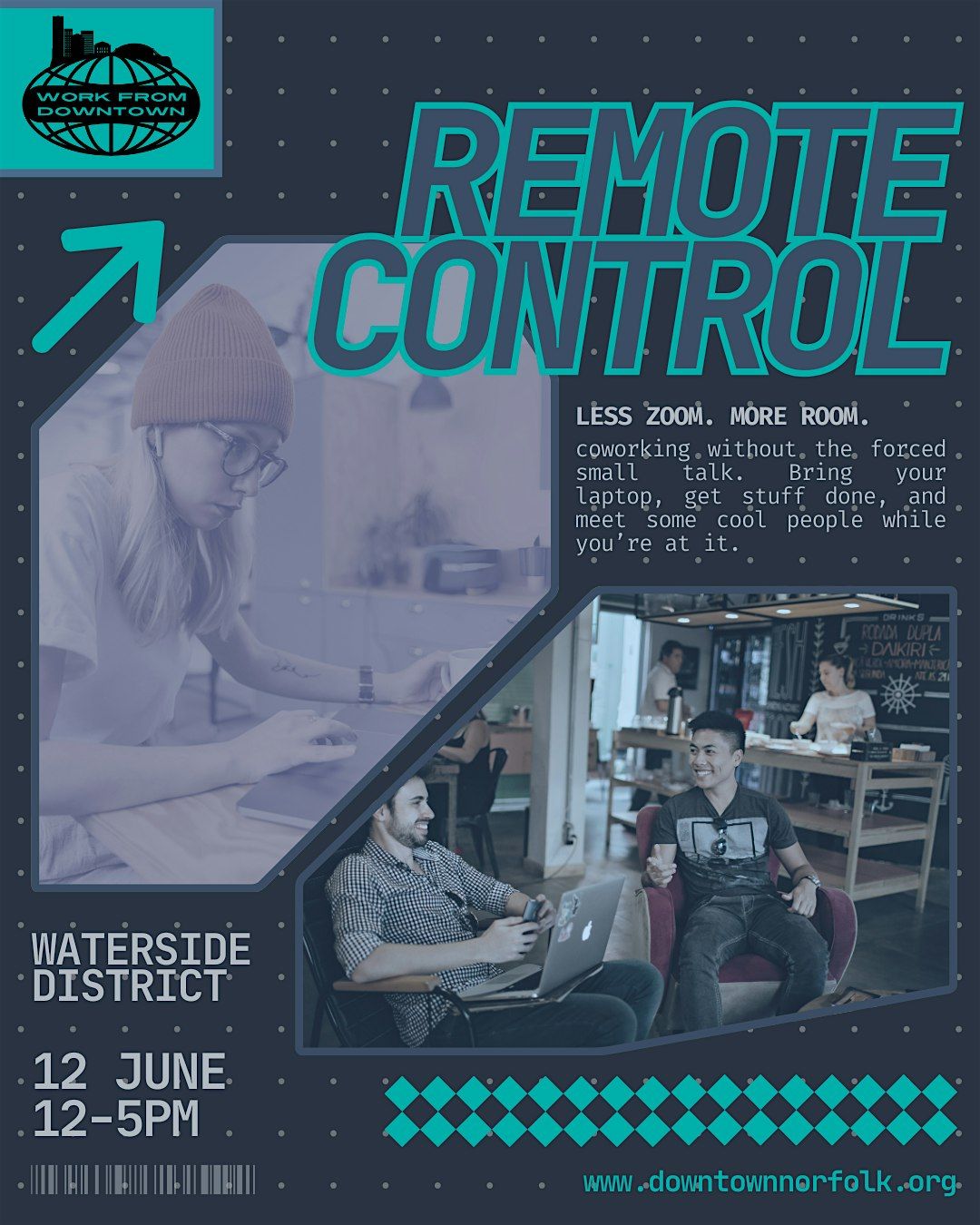 Work From Downtown: Remote Control, 12 June | Event in Norfolk | AllEvents