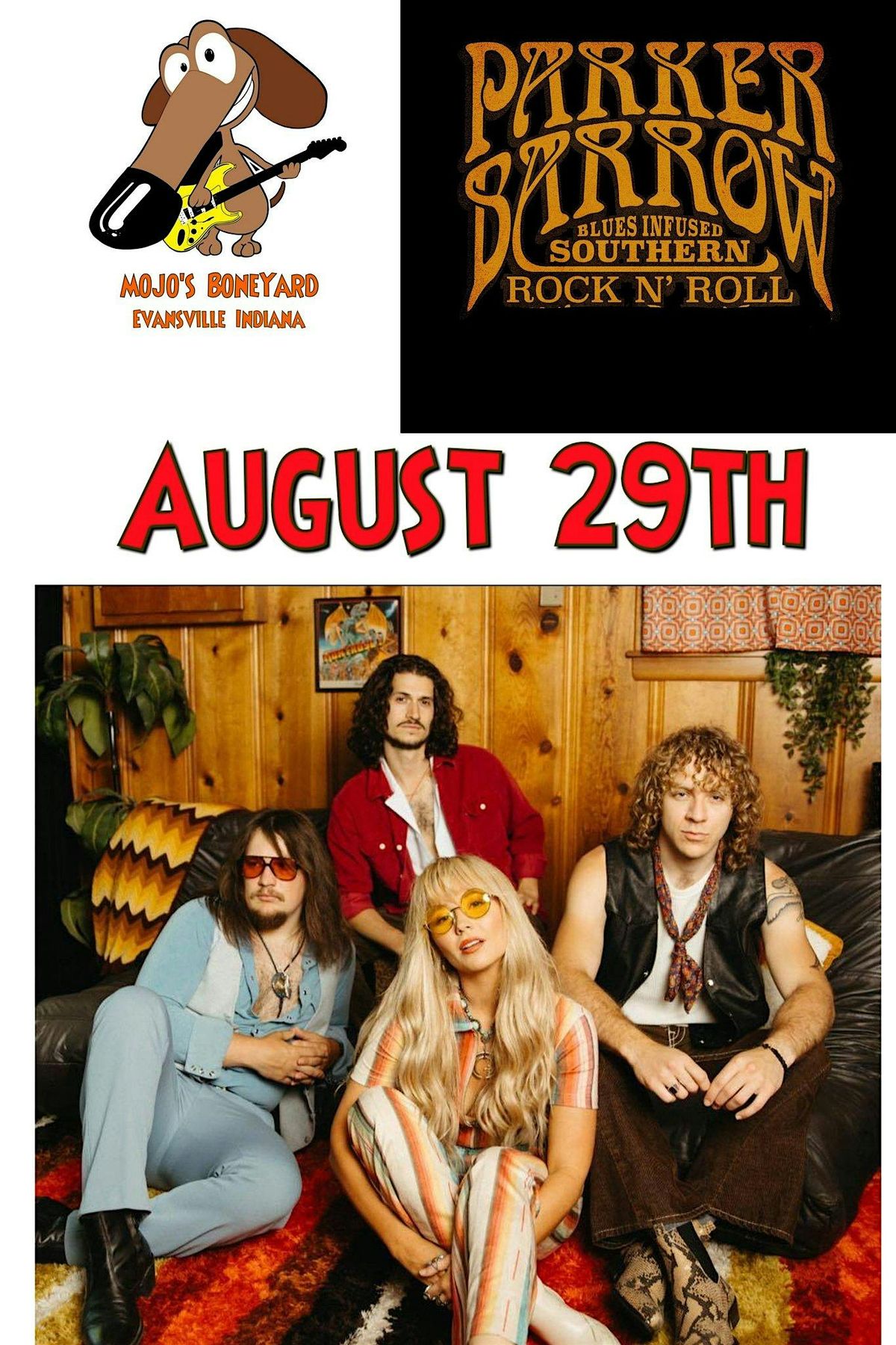 PARKER BARROW: Blues-Infused Southern Rock & Roll at Mojo's! | Event in Evansville | AllEvents