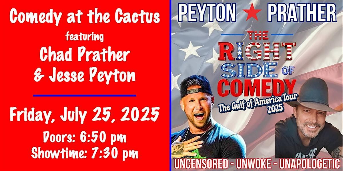 Right Side of Comedy: A Conservative Comedy Showcase featuring Chad Prather, 25 July | Event in Lubbock | AllEvents