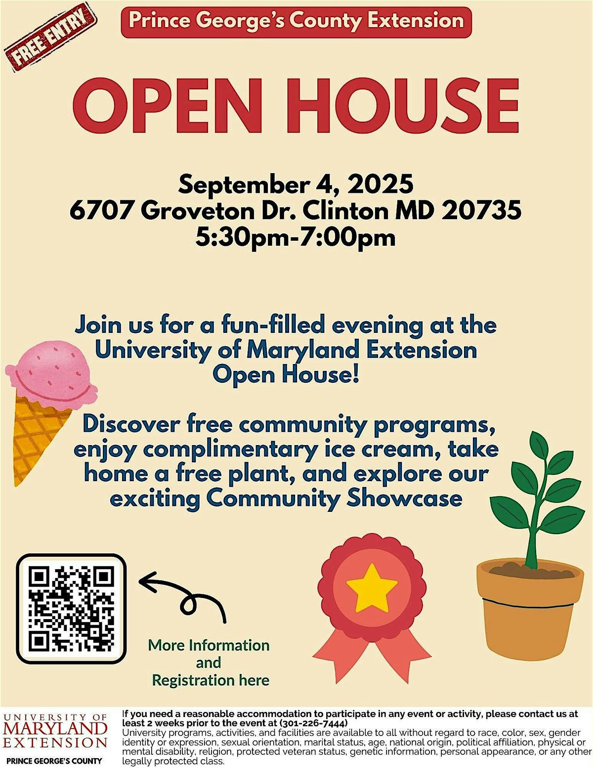 Prince George's County Extension Open House, 4 September | Event in Clinton | AllEvents