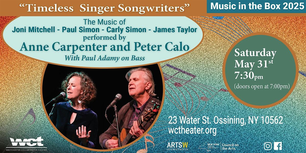 Peter Calo & Anne Carpenter, 31 May | Event in Ossining | AllEvents