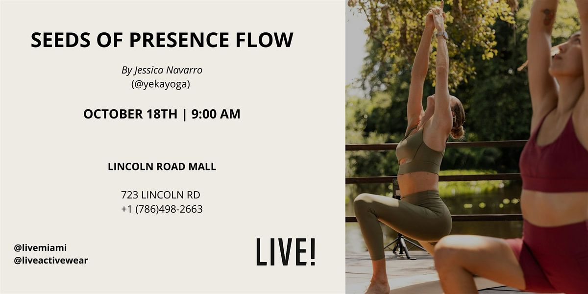 SEEDS OF PRESENCE FLOW, 22 November | Event in Miami Beach | AllEvents