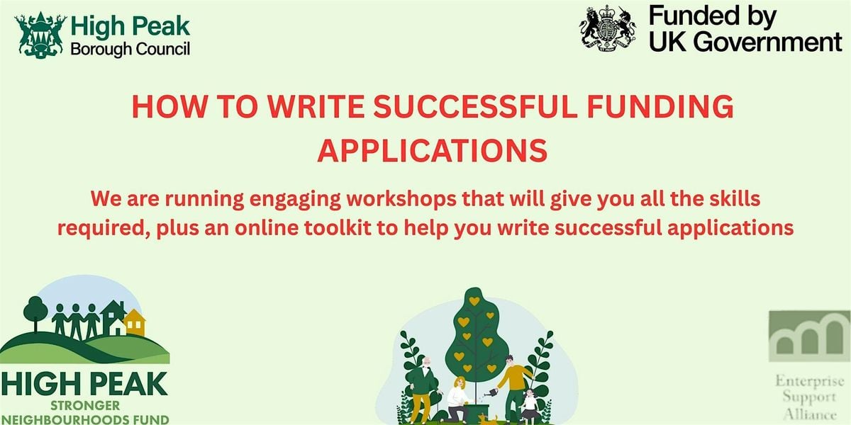 How to Write Successful Funding Applications- Buxton, 2 October | Event in Buxton | AllEvents
