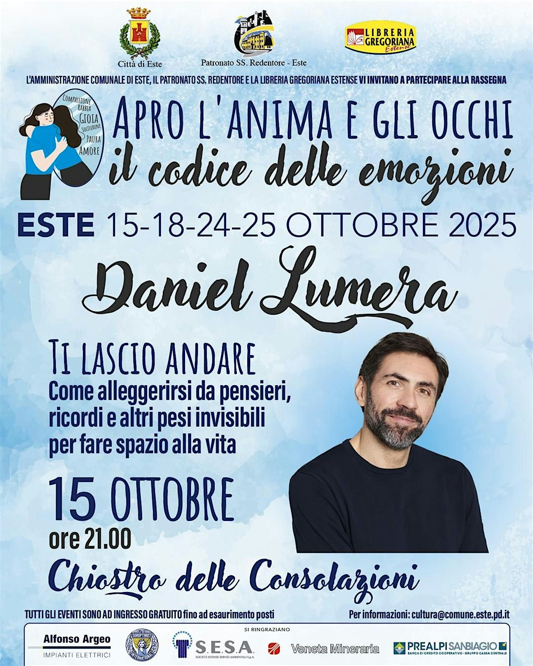 Daniel Lumera ad Este (PD) per "Ti Lascio Andare", 15 October | Event in Este | AllEvents