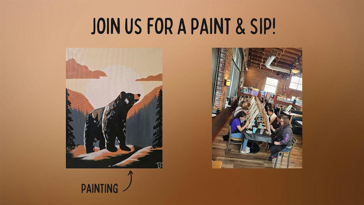 Paint & Sip - Mountain Bear!, 14 May | Event in Brighton | AllEvents