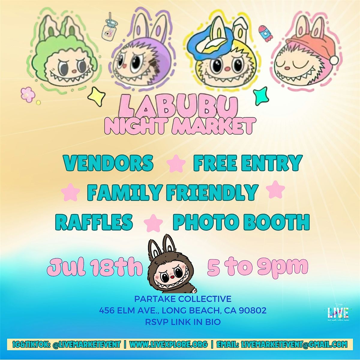 Labubu Night Market, 18 July | Event in Long Beach | AllEvents