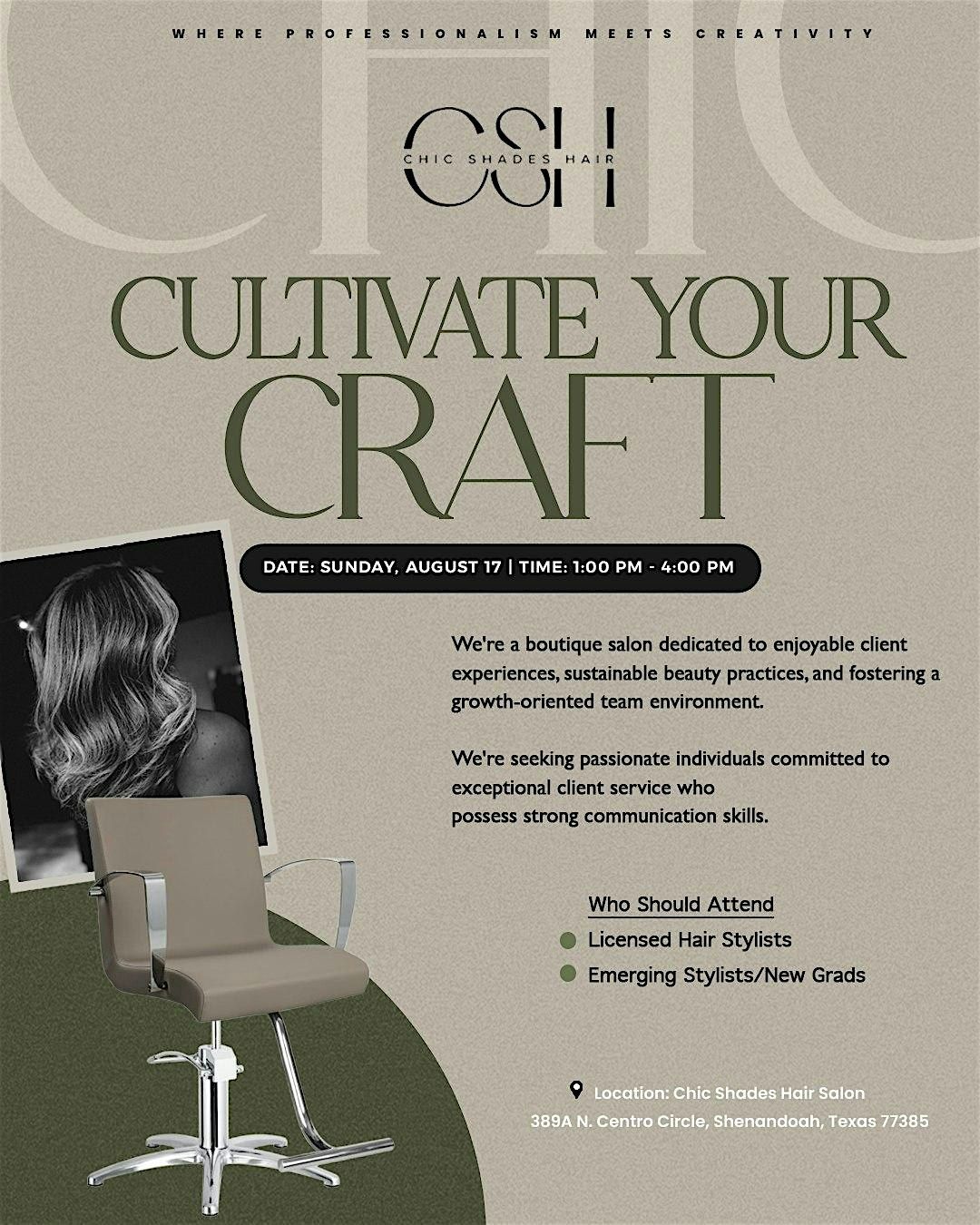 "Cultivate Your Craft: Grow with CSH” Hiring Event, 17 August | Event in Shenandoah | AllEvents