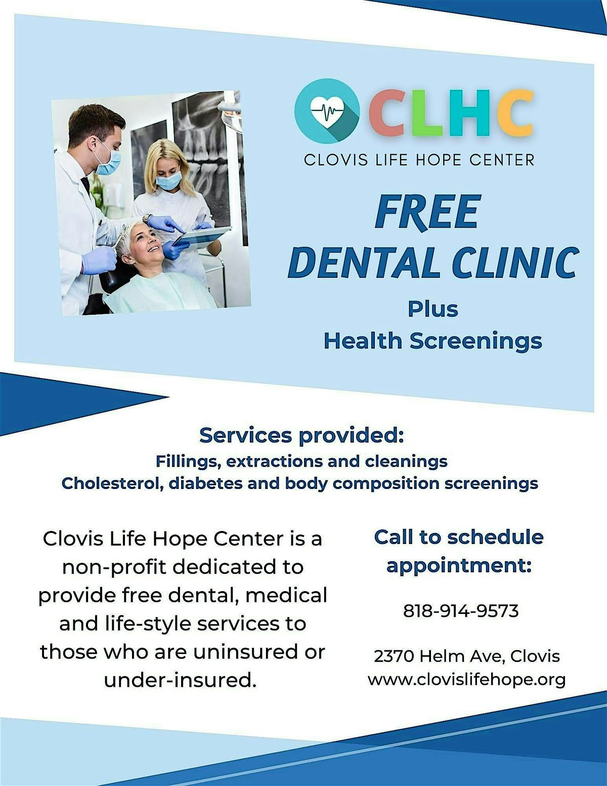 Copy of Free Dental Clinic, 17 August | Event in Clovis | AllEvents