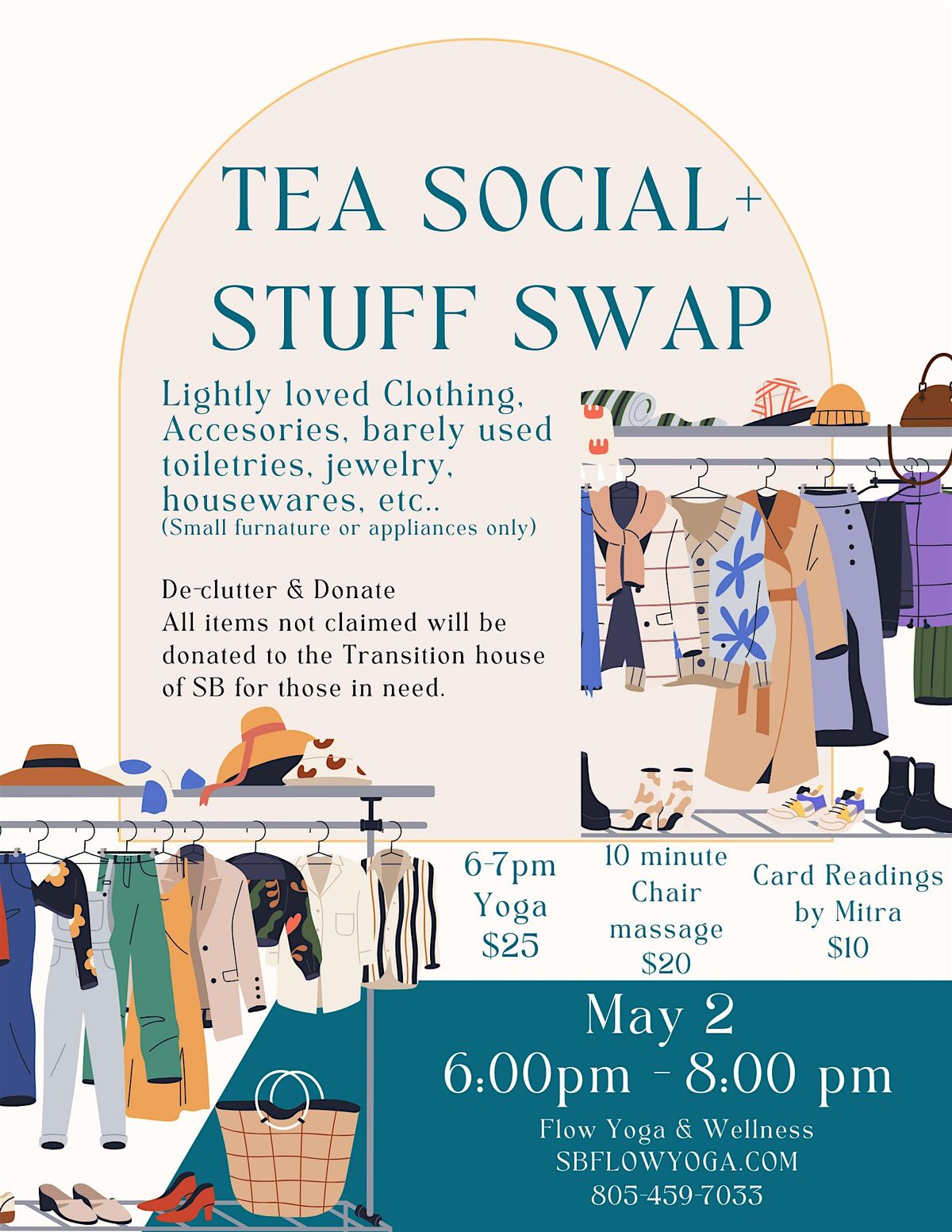 1st Friday Tea Social & swap!, 2 May | Event in Santa Barbara | AllEvents