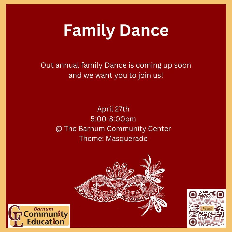SemiFormal Family Masquerade, Barnum Community Center, 14 March 2024