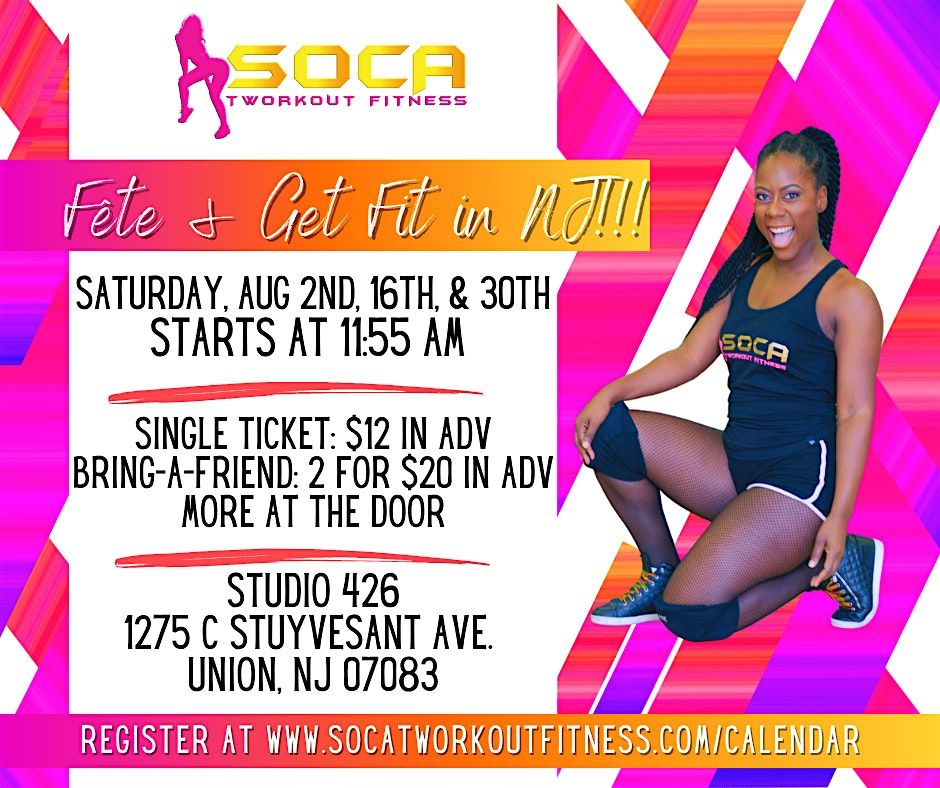 Soca Tworkout Fitness: Fête and Get Fit in Union, NJ!!!, 16 August | Event in Union | AllEvents