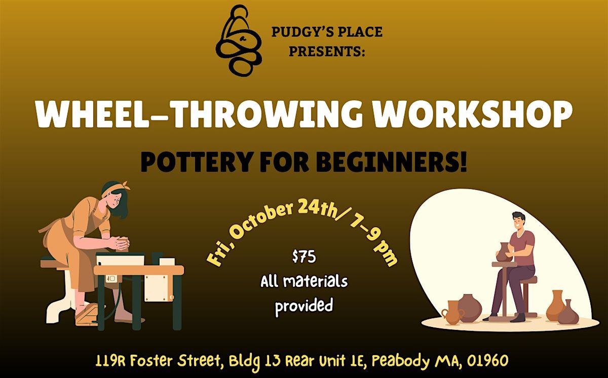 Pottery Workshop - Wheel Throwing! (10/24; 7-9pm) Craft Art Night!, 24 October | Event in Peabody | AllEvents