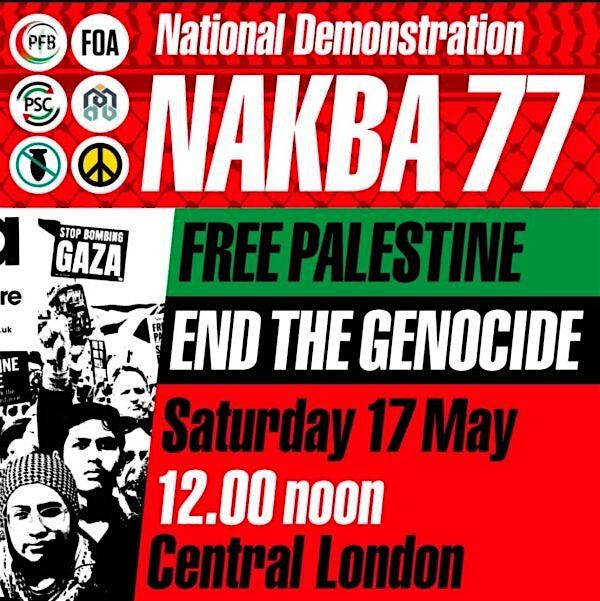 Nakba 77 coach to London, 17 May | Event in Abergavenny | AllEvents