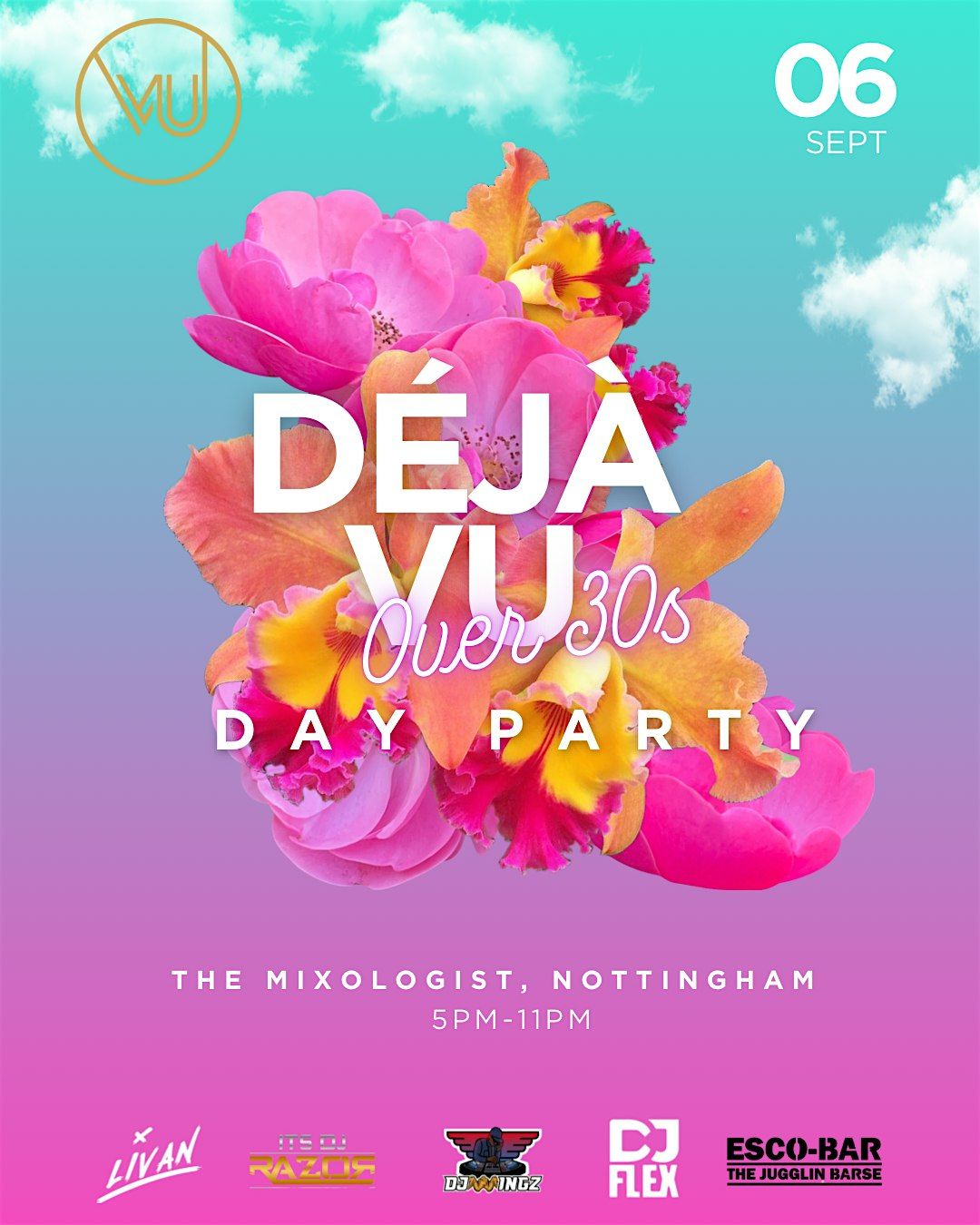 DÉJÀ VU DAY PARTY, 6 September | Event in Nottingham | AllEvents