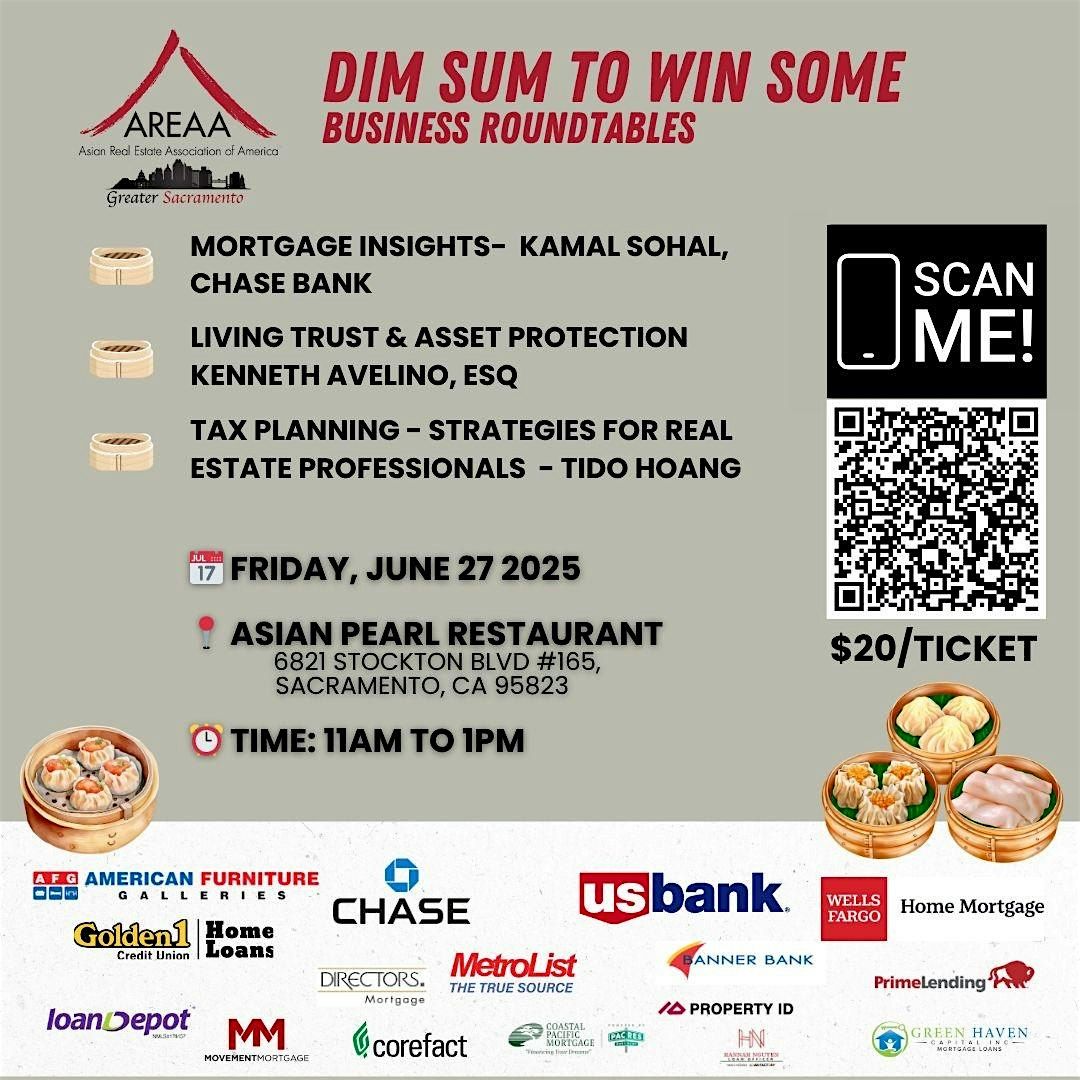 Dim Sum to Win Some Business RoundTable, 27 June | Event in Sacramento | AllEvents