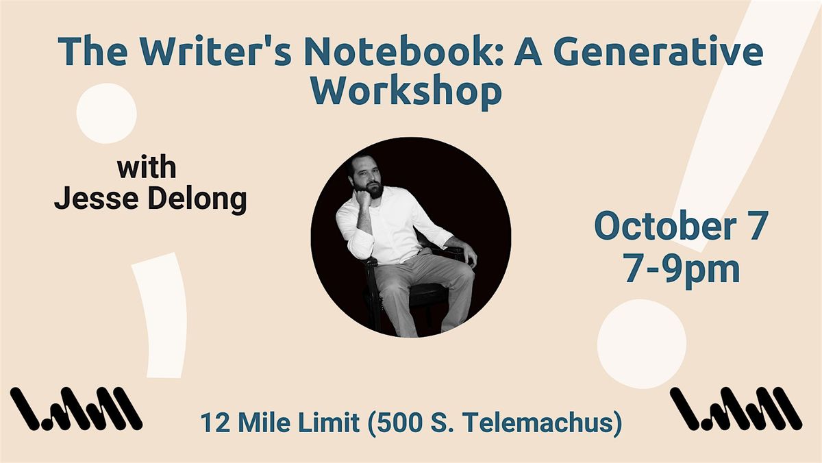 The Writer's Notebook: A Free Generative Writing Workshop, 7 October | Event in New Orleans | AllEvents