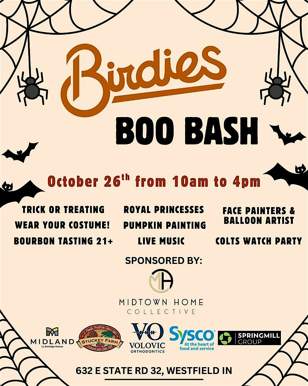 Birdies Boo Bash, 26 October | Event in Westfield | AllEvents