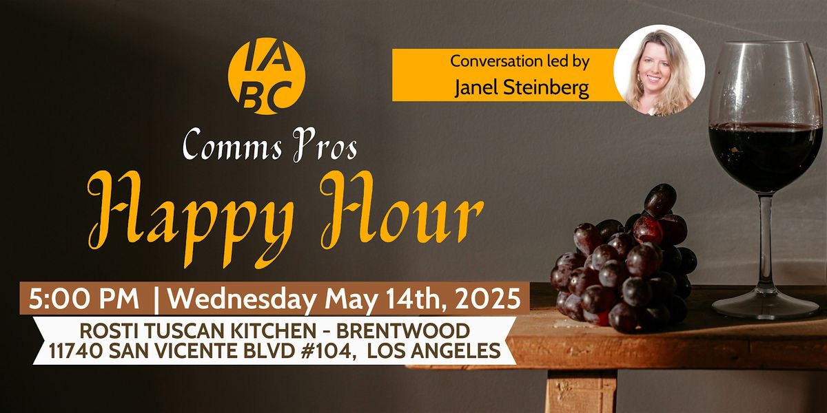 IABC LA Social Happy Hour, 14 May | Event in Los Angeles | AllEvents