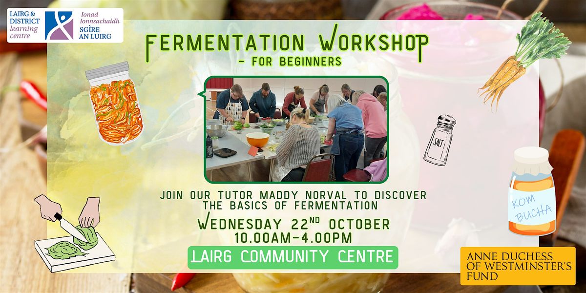 Learn How To Ferment: A beginner's guide with Maddy Norval - Lairg, 22 October | Event in Lairg | AllEvents