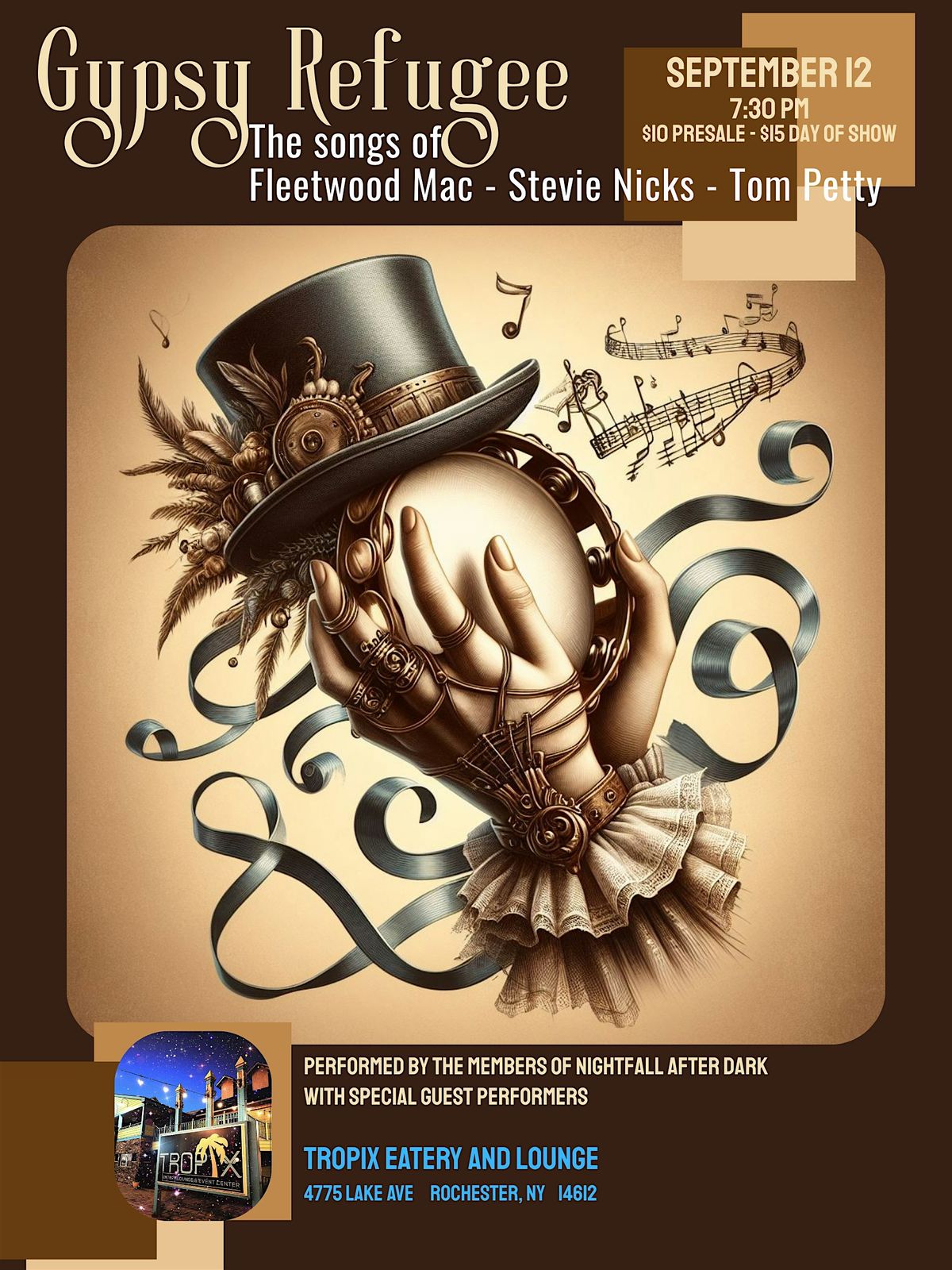 Gypsy Refugee - The Songs of Fleetwood Mac, Stevie Nicks & Tom Petty, 12 September | Event in Rochester