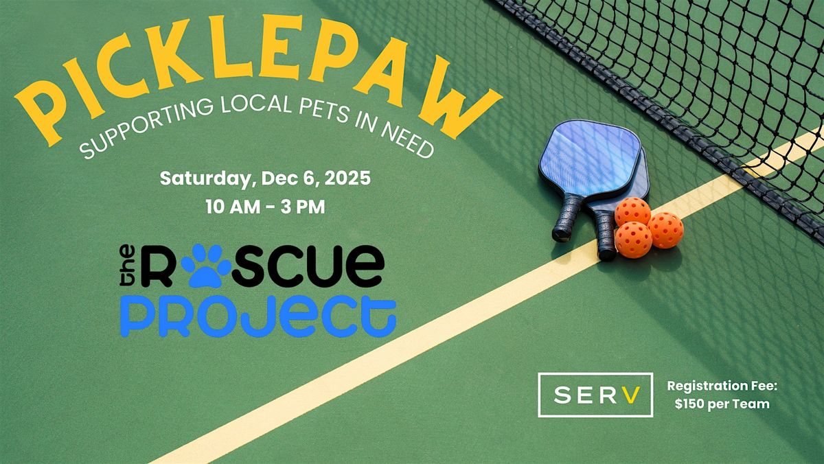 3rd Annual PicklePaw benefiting The Rescue Project, 6 December | Event in Overland Park | AllEvents