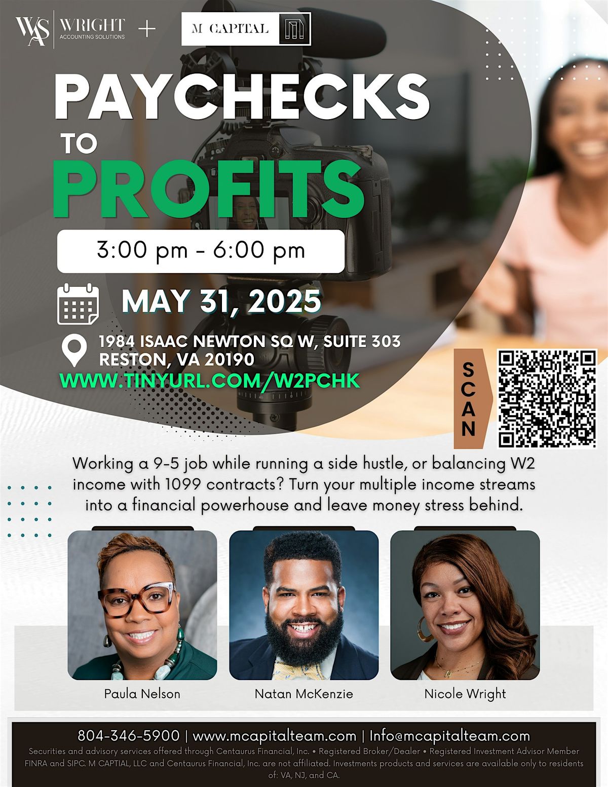 From Paychecks to Profits: Enhance your W2 and 1099 income!, 31 May | Event in Reston | AllEvents