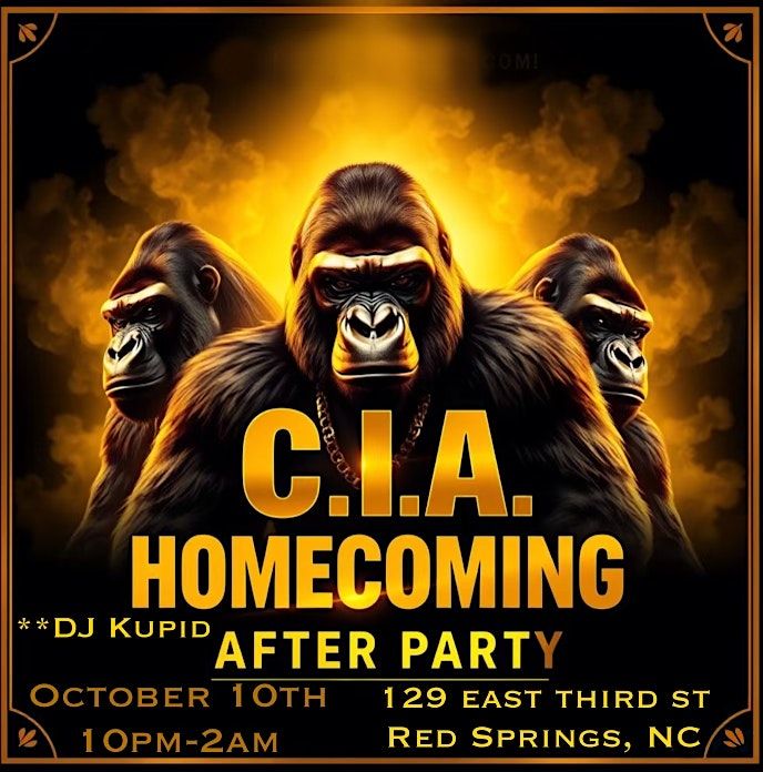 C.I.A HOMECOMING AFTER PARTY, 10 October | Event in Red Springs | AllEvents