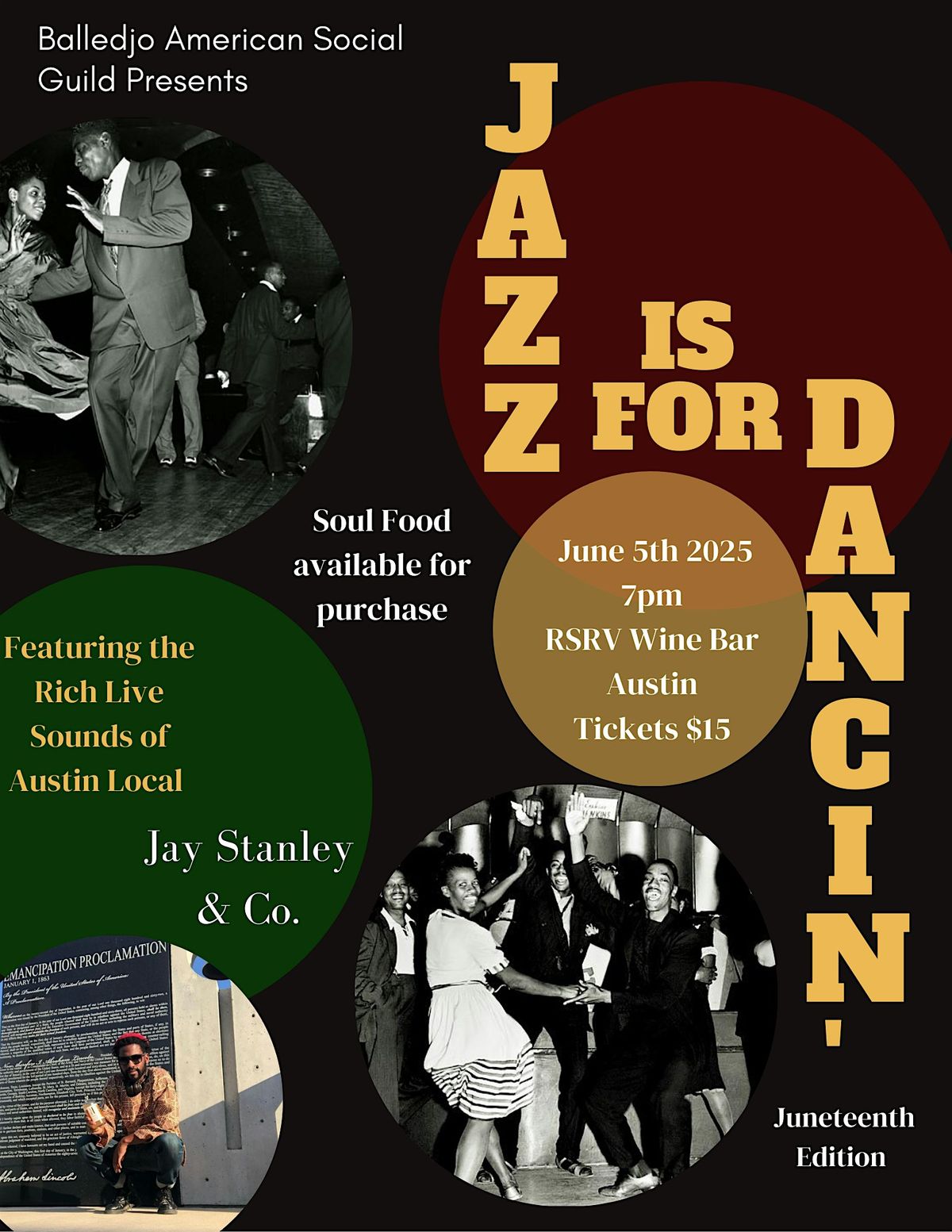 Jazz is for Dancin' -Juneteenth Edition, 5 June | Event in Austin | AllEvents