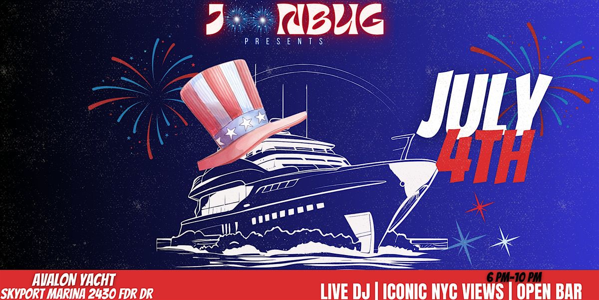July 4th NYC Avalon Yacht – Cruise  Party w/ DJs , Views &  3 hr Open Bar, 4 July | Event in New York
