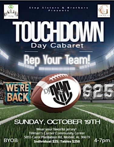Touchdown Day Cabaret, 19 October | Event in Mobile | AllEvents