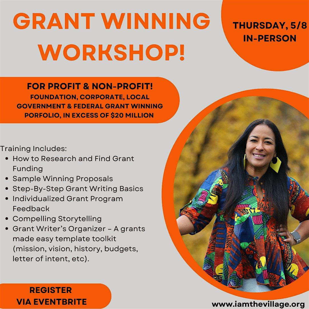 GRANT WINNING WORKSHOP! For-Profits, Non-Profits & Individuals..., 8 May | Event in Wilmington | AllEvents