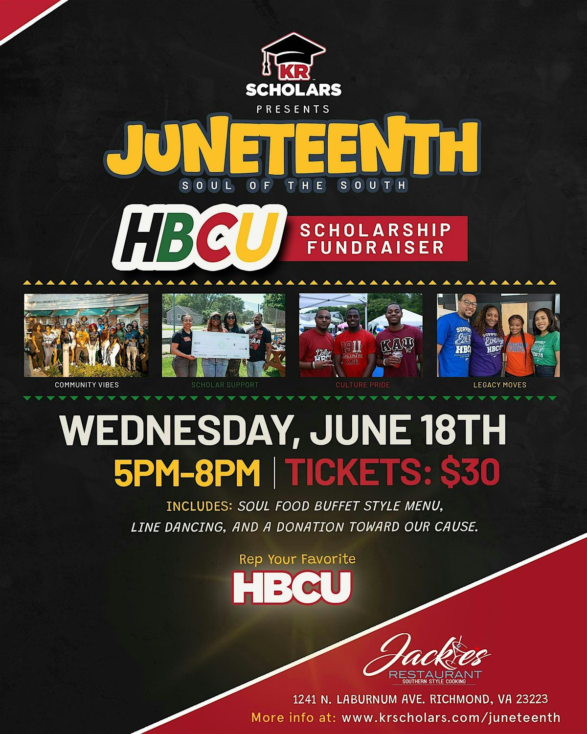 Juneteenth HBCU Scholarship Fundraiser, 18 June | Event in Richmond | AllEvents