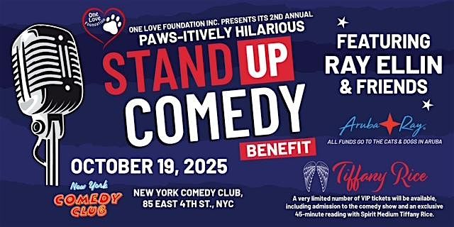 One Love Foundation's Paws-itively Hilarious Stand Up Comedy Benefit in NYC, 19 October | Event in New York