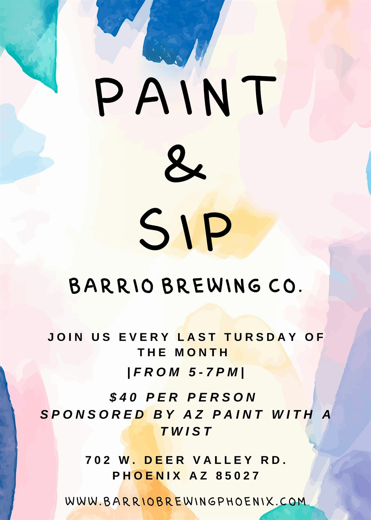 Sip and Paint at Barrio Brewing Deer Valley | Event in Phoenix | AllEvents