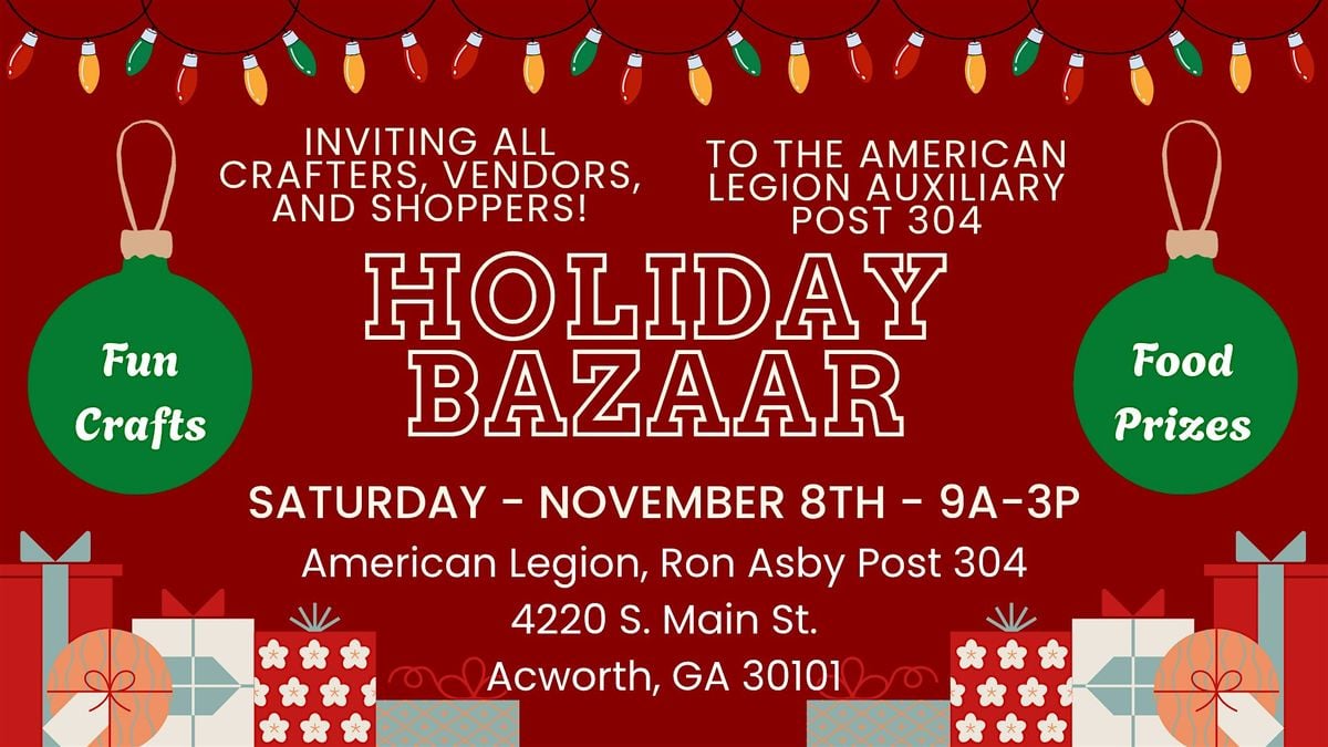 Fall Holiday Craft Bazaar, 8 November | Event in Acworth | AllEvents