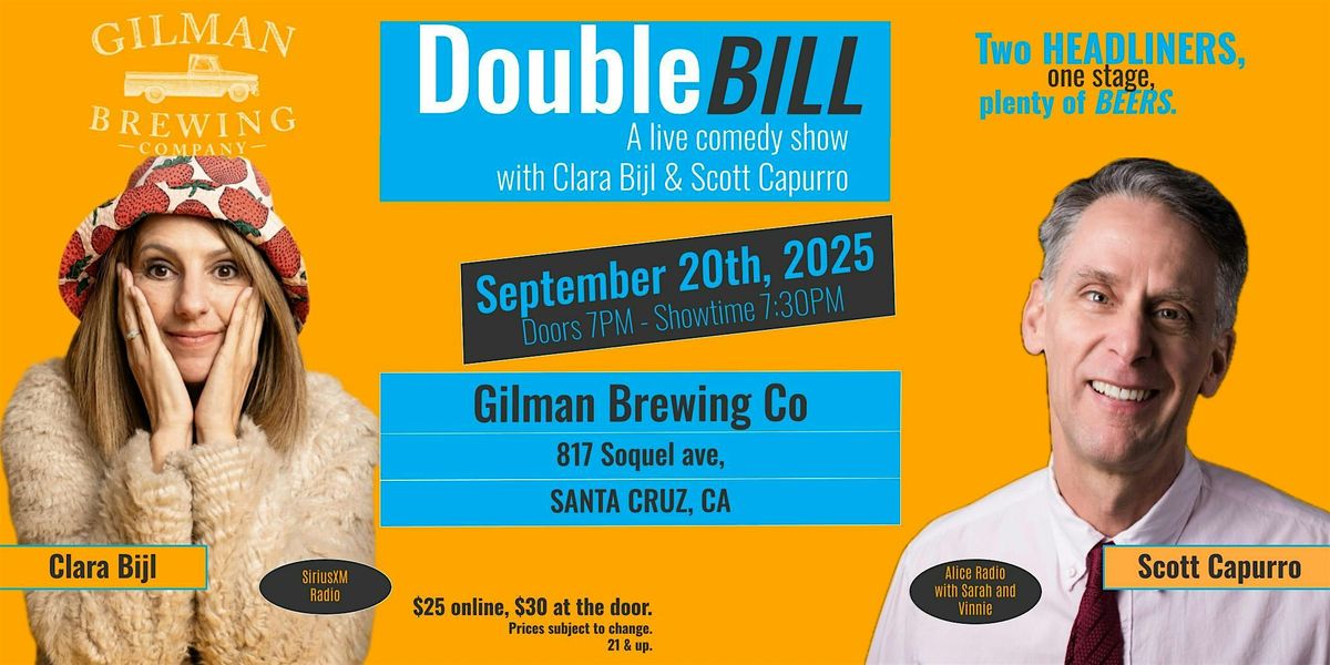 Double Bill, a night of comedy with Clara Bijl & Scott Capurro, 20 September | Event in Santa Cruz | AllEvents
