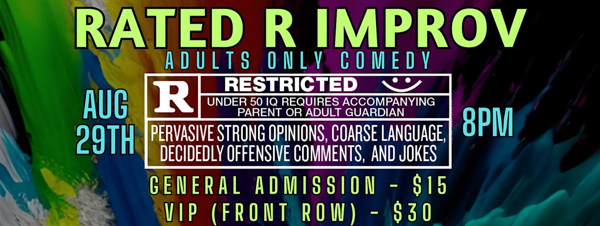 RATED R IMPROV, 29 August | Event in Lisle | AllEvents