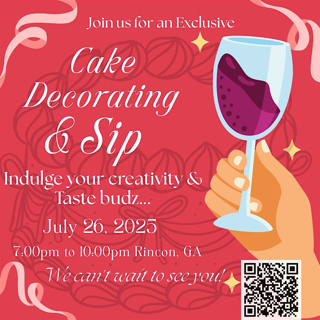 Cake Decorating & Sip, 26 July | Event in Rincon | AllEvents