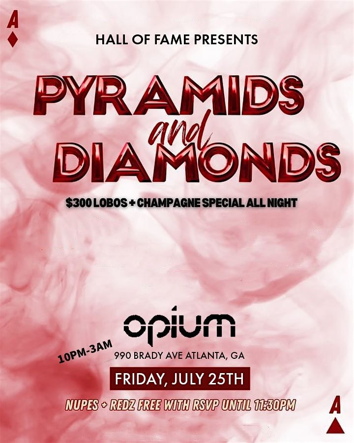 PYRAMIDS & DIAMONDS - GREEK WEEKEND KICKOFF, 25 July | Event in Atlanta | AllEvents
