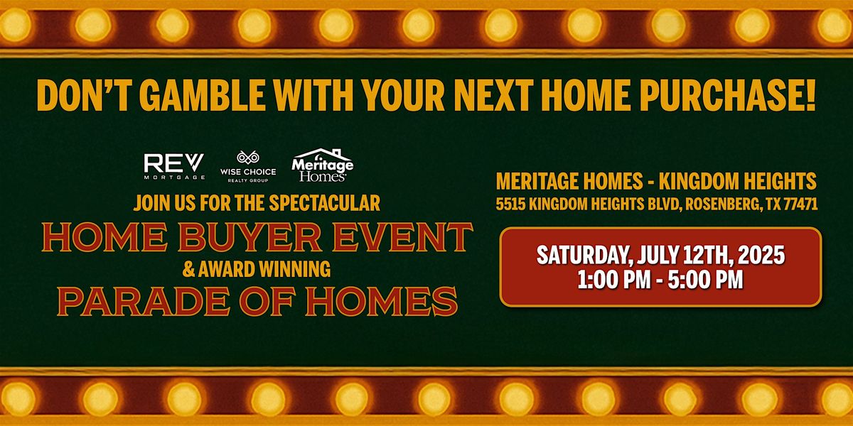 Spectacular Home Buyer Event and Parade of Homes | Event in Rosenberg | AllEvents