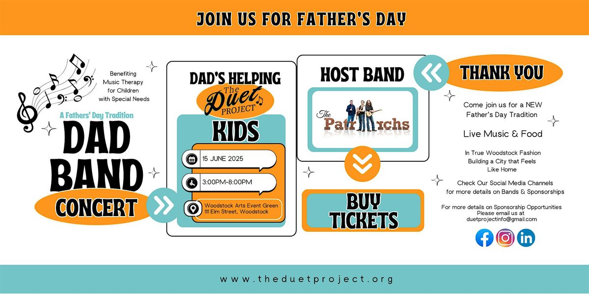 2nd Annual  Father's Day Dad Band Benefit Concert, 15 June | Event in Woodstock | AllEvents