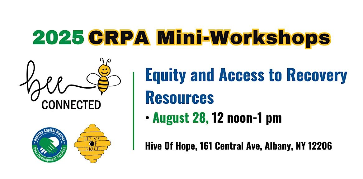 Equity and Access to Recovery Resources, 28 August | Event in Albany | AllEvents