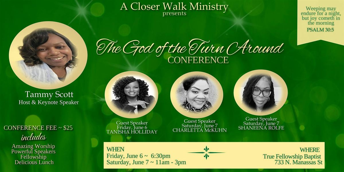 The God of the Turn Around Conference, 6 June | Event in Memphis | AllEvents